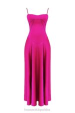 House of CB Anabella fuksjowa sukienka maxi sznurowana na każdą okazję - Image 11