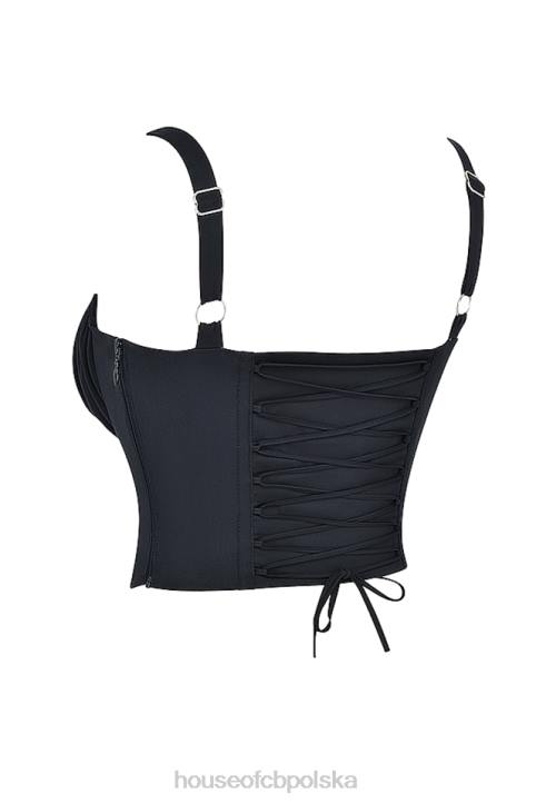 House of CB Analia czarny gorset elegancki stylowy i modny - Image 11