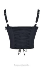 House of CB Analia czarny gorset elegancki stylowy i modny - Image 3