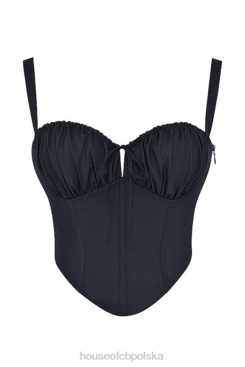 House of CB Analia czarny gorset elegancki stylowy i modny - Image 10