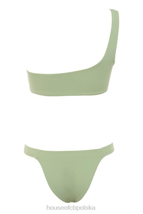 House of CB Antonio Sage bikini na jedno ramię elegancki styl modny kolor - Image 3