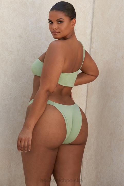 House of CB Antonio Sage bikini na jedno ramię elegancki styl modny kolor - Image 10