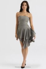 House of CB Asymetryczna sukienka Valeria Smoke Stylowa Moda Damska - Image 5
