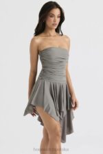 House of CB Asymetryczna sukienka Valeria Smoke Stylowa Moda Damska - Image 7