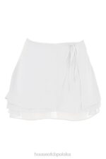 House of CB Biała zwiewna mini spódnica Clarice elegancka modna - Image 4