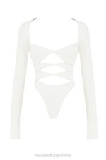 House of CB Białe body z wycięciem Danica Stylowe Odzieżowe Must Have - Image 10