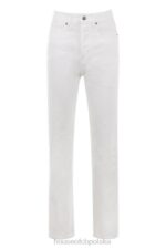House of CB Białe Vintage Jeansy Yara Wysoki Stan Modne Odzież - Image 12
