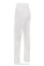 House of CB Białe Vintage Jeansy Yara Wysoki Stan Modne Odzież - Image 3