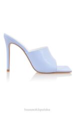 House of CB błękitne klapki kwadratowe noski stylowe buty - Image 5