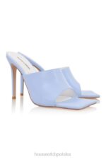 House of CB błękitne klapki kwadratowe noski stylowe buty - Image 6