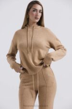 House of CB Bluza Jionni Camel z Kaszmirem Modna Odzież Damska - Image 2