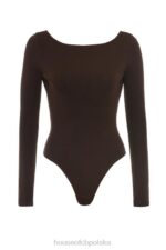 House of CB Body espresso z odkrytymi plecami modna odzież dla kobiet - Image 12