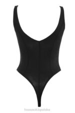 House of CB Body Imani czarny melanż miękki dżersej stylowa odzież - Image 6