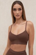 House of CB Bralette z bandażem czekoladowym Evie na każdą okazję