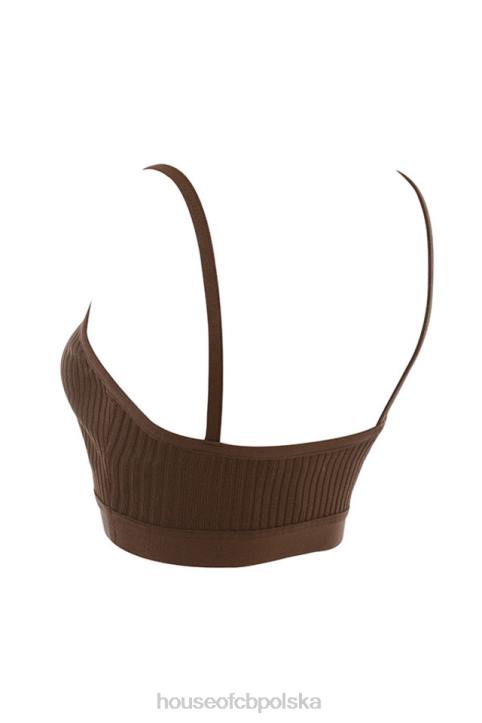 House of CB Bralette z bandażem czekoladowym Evie na każdą okazję - Image 7