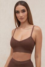 House of CB Bralette z bandażem czekoladowym Evie na każdą okazję - Image 9