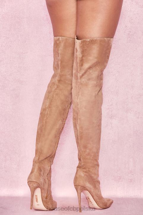 House of CB brązowe zamszowe buty za udo na każdą okazję - Image 12