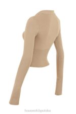 House of CB Camelowy Dzianinowy Top Marianne Modny Styl - Image 11