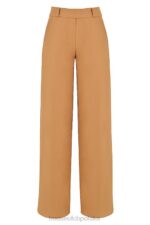 House of CB Cameron Caramel luźne dopasowane spodnie trendy stylowe odzież - Image 8