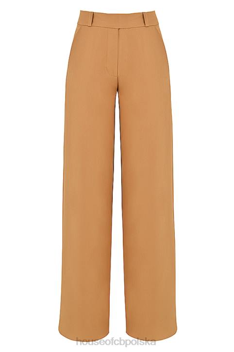 House of CB Cameron Caramel luźne dopasowane spodnie trendy stylowe odzież - Image 8