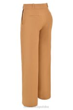 House of CB Cameron Caramel luźne dopasowane spodnie trendy stylowe odzież - Image 9