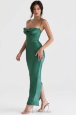 House of CB Charmaine Maxi Sukienka Gorsetowa Leśna Elegancja - Image 3