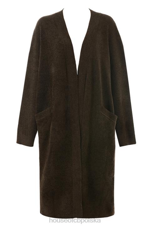 House of CB Chloe oversize kardigan czekoladowy moda trendy - Image 6