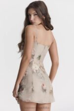 House of CB Christiana mini sukienka vintage w kwiaty w kolorze pastelowym - Image 14