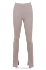 House of CB Ciemnoszare Legginsy Prążkowane Mitzi Idealne na Każdą Okazję - Image 3