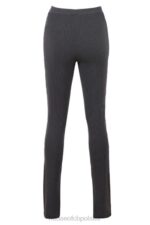 House of CB Ciemnoszare Prążkowane Legginsy Mitzi Modne i Wygodne - Image 9