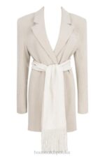 House of CB Colette sukienka marynarska lniana w kolorze niebieskim - Image 12