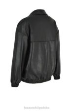 House of CB Czarna oversize kurtka bomber Larissa skóra wegańska trendy moda - Image 9