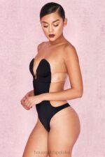 House of CB Czarne body bez pleców na każdą okazję