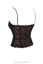 House of CB Czarny koronkowy gorset Romina Elegancja i Styl - Image 9
