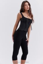 House of CB Czarny top Chicca Elegancki Styl Modowy - Image 5