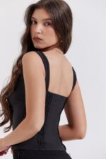 House of CB Czarny top Chicca Elegancki Styl Modowy - Image 7