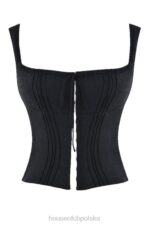 House of CB Czarny top Chicca Elegancki Styl Modowy - Image 8