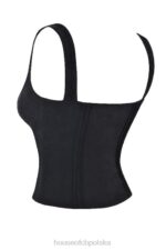 House of CB Czarny top Chicca Elegancki Styl Modowy - Image 9