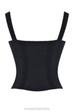 House of CB Czarny top Chicca Elegancki Styl Modowy - Image 10