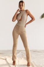 House of CB Ecru Spodnie Cai Modne i Stylowe - Image 11