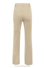 House of CB Ecru Vintage Jeansy Yara Wysoki Stan Modne i Stylowe - Image 9