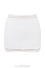 House of CB Elegancka mini spódniczka z dzianiny w kolorze kości słoniowej - Image 7