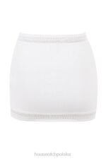 House of CB Elegancka mini spódniczka z dzianiny w kolorze kości słoniowej - Image 9