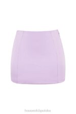 House of CB Elodie Mini Spódniczka Satynowa Orchidea Trendy Moda - Image 12
