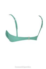 House of CB Eukaliptusowa Marszczona Góra Bikini Cassis Stylish Moda - Image 4