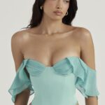 House of CB Falbany Rękawów Gorset Isabella Jade Modna Odzież