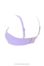 House of CB Fioletowa braletka Leela z krepy i drutu modna odzież - Image 8