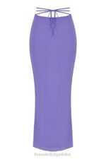 House of CB Fioletowa Maxi Spódnica z Wycięciem Amalfi - Image 10