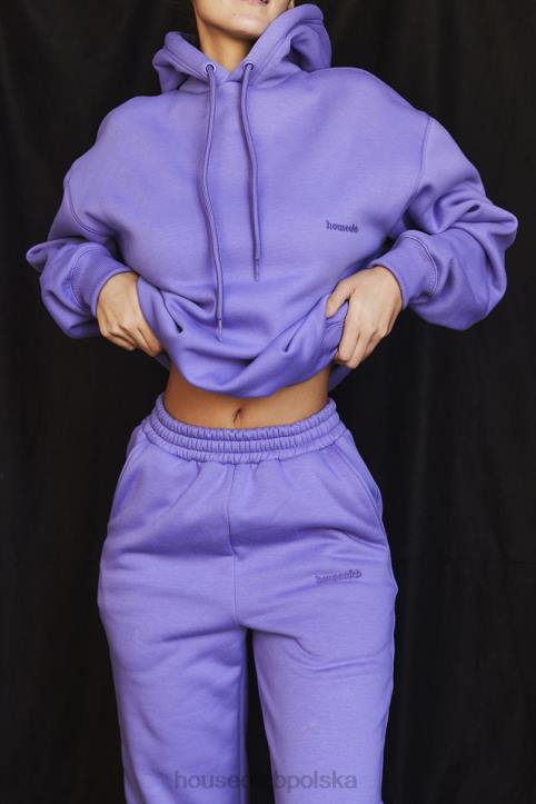 House of CB Fioletowa Oversize Hoodie z Kapturem Halo - Image 7
