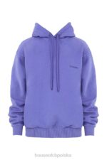 House of CB Fioletowa Oversize Hoodie z Kapturem Halo - Image 10